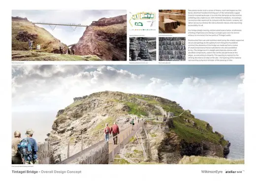 Tintagel Castle Bridge Contest Design by WilkinsonEyre