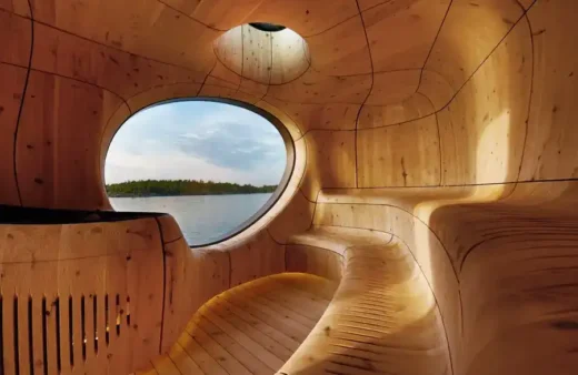 Grotto Sauna on Georgian Bay, Canada rock island