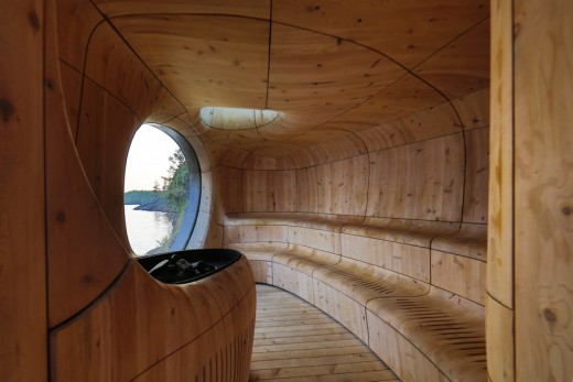 Grotto Sauna on Georgian Bay, Canada