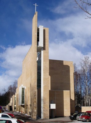 Myyrmäki Church, Vantaa, Finland by Juha Leiviskä