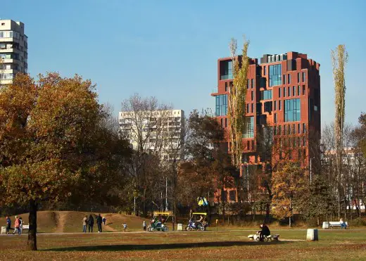 Red Apple Apartment Building Sofia by aedes studio