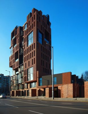 Red Apple Apartment Building Sofia