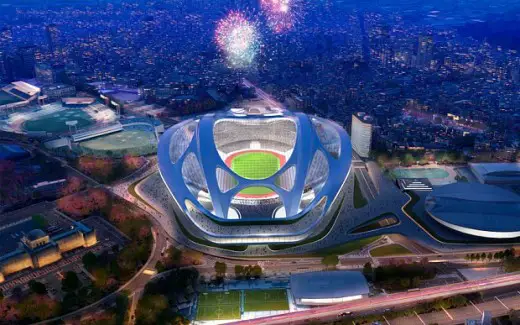 Zaha Hadid Tokyo Stadium design