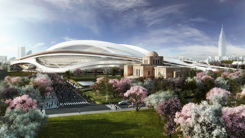 Zaha Hadid Tokyo Stadium design