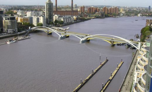 Diamond Jubilee Bridge over River Thames