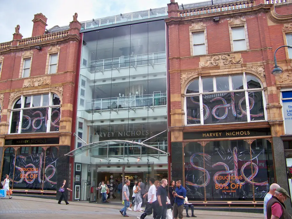 Harvey Nichols Leeds store entry | www.e-architect.com