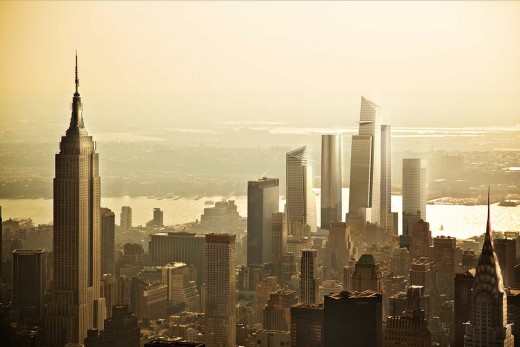 Hudson Yards View from Empire State Building