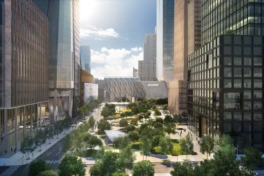 View Of Hudson Yards, Looking South From The No. 7 Subway Station