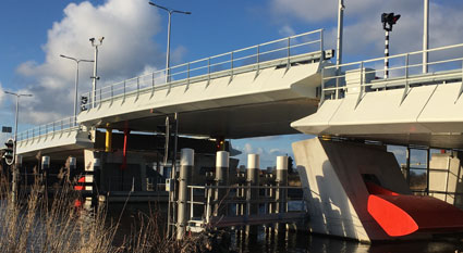 Nelson Mandela bridge in Alkmaar