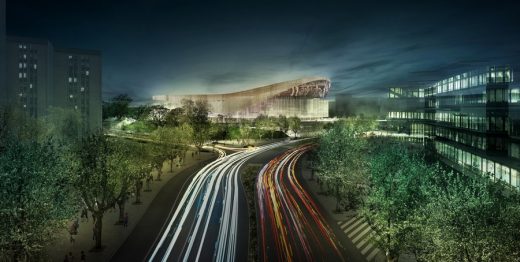 New FC Barcelona Arena - New Palau Blaugrana Exterior