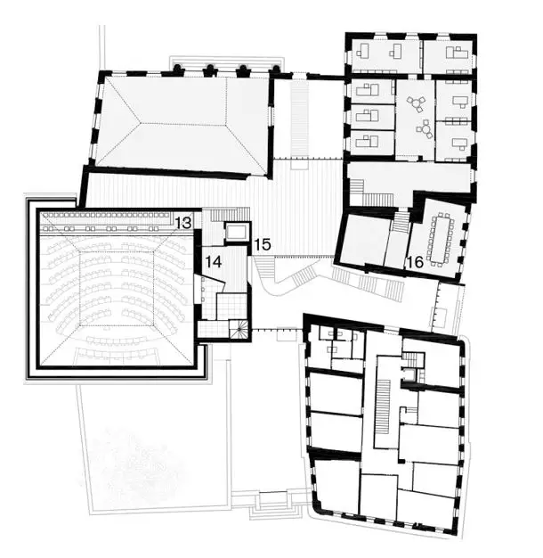 New parliament of the Canton of Vaud Lausanne design by Bonell I Gil Arquitectes S.L. plan