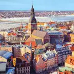 Riga Latvia buildings - roofscape