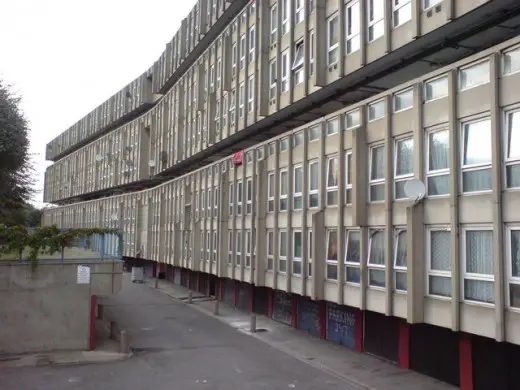 Modern housing estate in Poplar housing