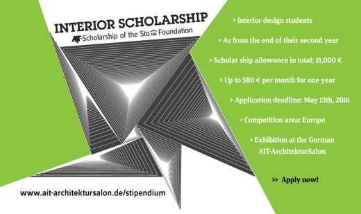 AIT Interior Scholarship 2016 Competition