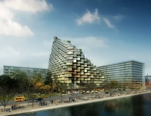 Bayside development in Toronto Lakeshore region