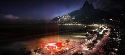 Danish Olympic Pavilion at Ipanema Beach