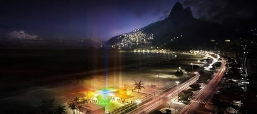 Danish Olympic Pavilion at Ipanema Beach