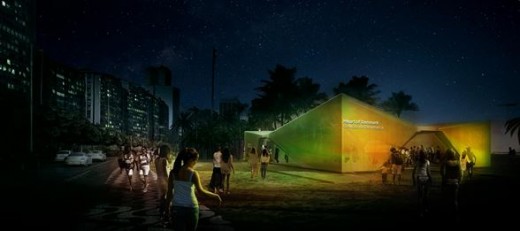 Danish Olympic Pavilion at Ipanema Beach