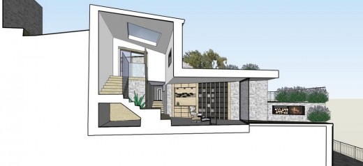 Subterranean Home Extension design by Giordano Hadamik Architects