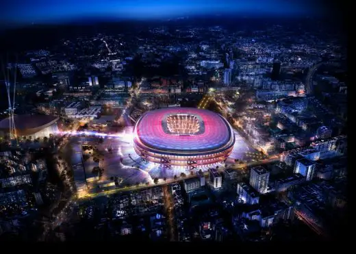 New Camp Nou FC Barcelona Stadium Nikken Sekkei design