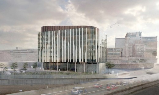 new Glasgow Skypark building design by Sheppard Robson Architects