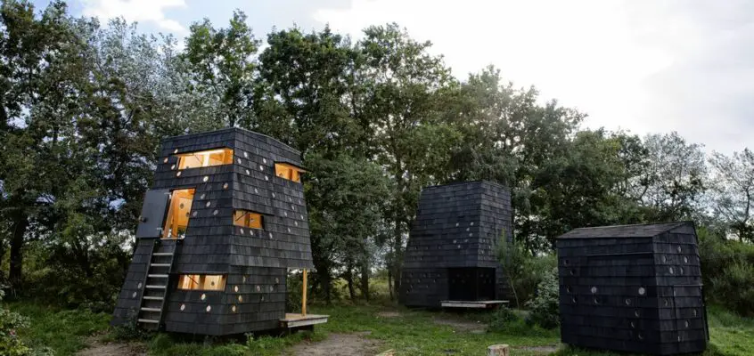 Shelters by the Sea on Fyn, Denmark