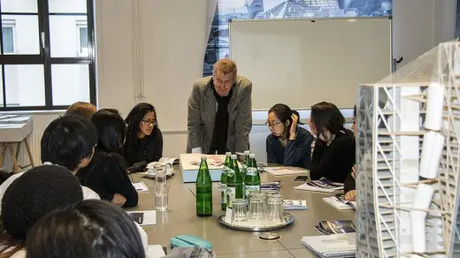 Yale School of Architecture students visit Wolf D. Prix