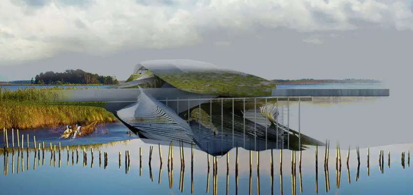 Broken Levee Piers for Mississippi River Delta