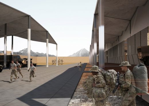 Combat Outpost Shelters for US Soldiers fighting in Afghanistan