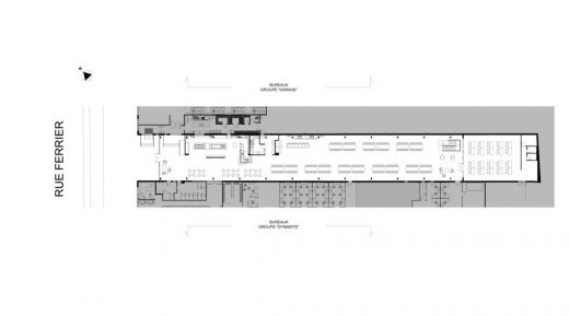 Groupe Dynamite Atrium in Montreal plan