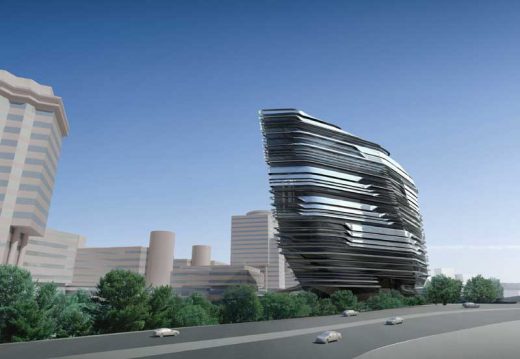 Innovation Tower Hong Kong PolyU Building design by Zaha Hadid Architects