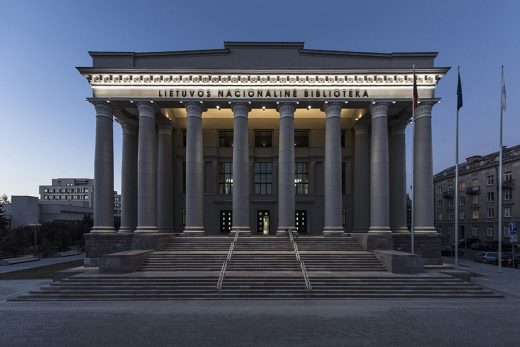 Martynas Mazvydas National Library design by Lithuanian Architects firm