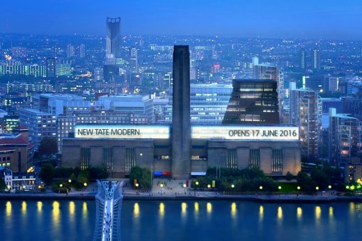 New Tate Modern building from north