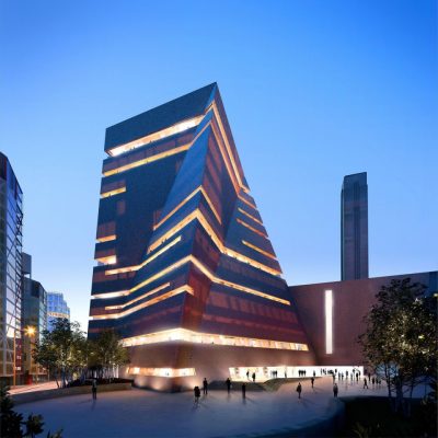 New Tate Modern Building at dusk