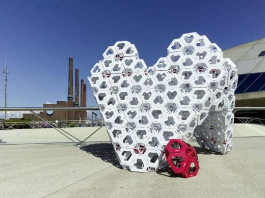 Phaeno Science Centre pop-up structure in Wolfsburg