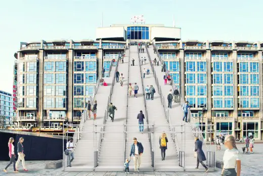 Rotterdam Stationsplein Giant Staircase design