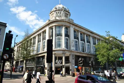 Whiteleys Building Development design by Foster + Partners Architects London