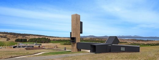 Devils Corner Vineyard Tasmanian buildings