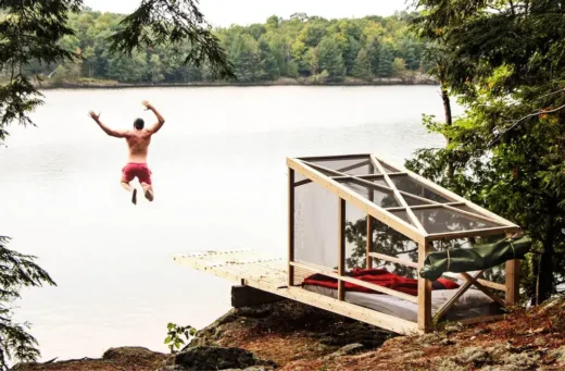 Dream Dive Platform on Bobs Lake, Ontario