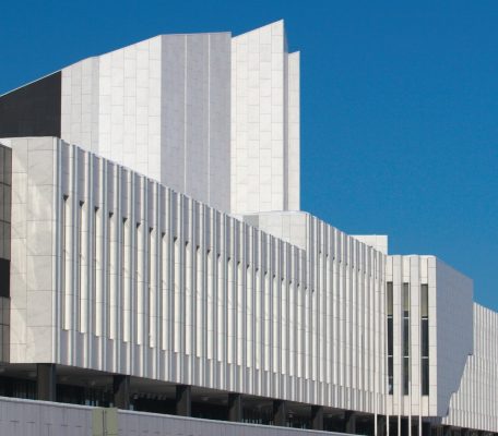 Finlandia Hall, Helsinki, Finland design by Alvar Aalto