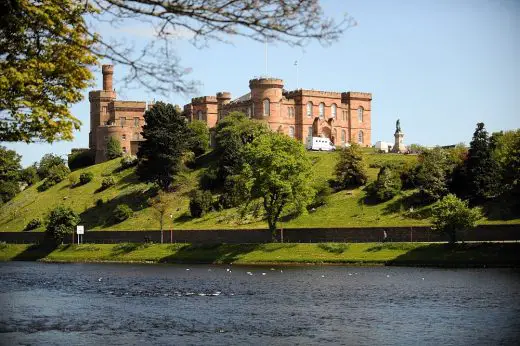 Inverness Castle across the river