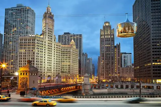 New Aerial Cable Car in Chicago by Marks Barfield Architects and Davis Brody Bond Architects and Planners