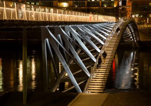 Peace Footbridge in southern France design by Dietmar Feichtinger Architectes