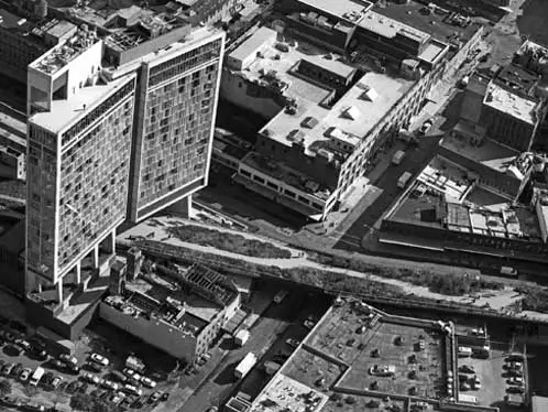 The Standard Hotel New York historic aerial photo