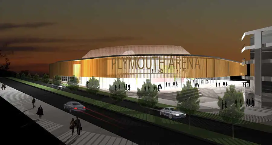 Pavilions Arena Plymouth building design