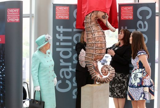 Cardiff University Brain Research Imaging Centre with HM The Queen