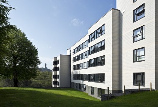 Juniper Court halls of residence Stirling University building design by Lewis & Hickey Architects