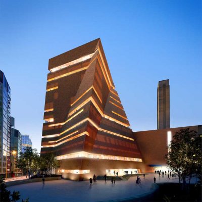 Tate Modern Extension Building at dusk