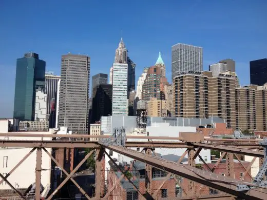Brooklyn Bridge view to Lower Manhattan