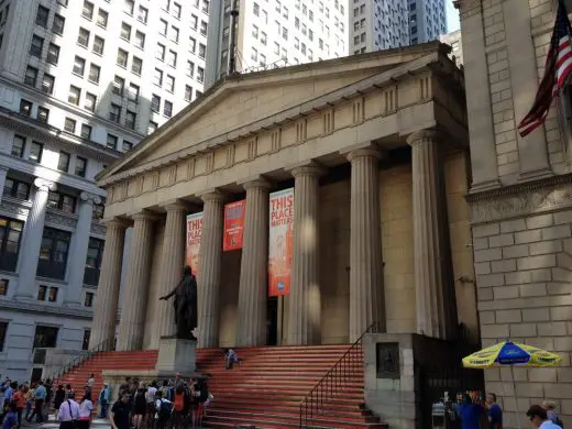 Federal Hall New York Wall Street